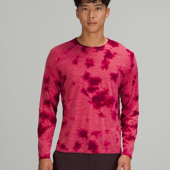 lululemon athletica Other - LULULEMON LAB NWT WOOL BLEND TIE DYE LONG SLEEVE SHIRT MIMIC TIE DYE PINK BERRY